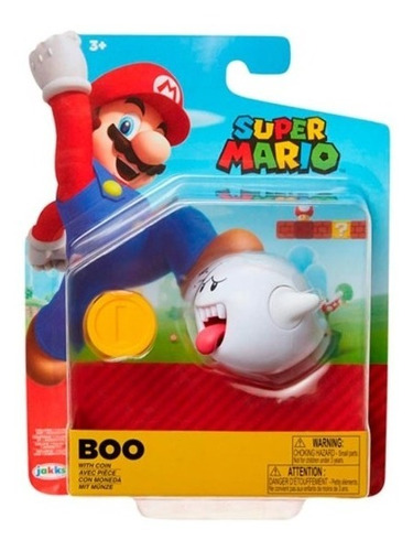 Super Mario 10 Cm Boo & Coin Jakks  