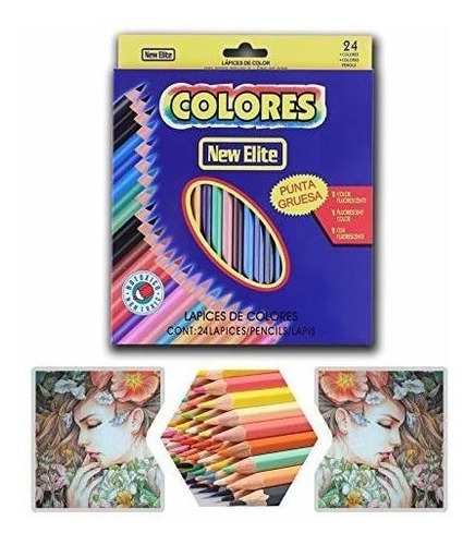 Paquete De 24 Lápices De Colorear Al Óleo Surtidos 
