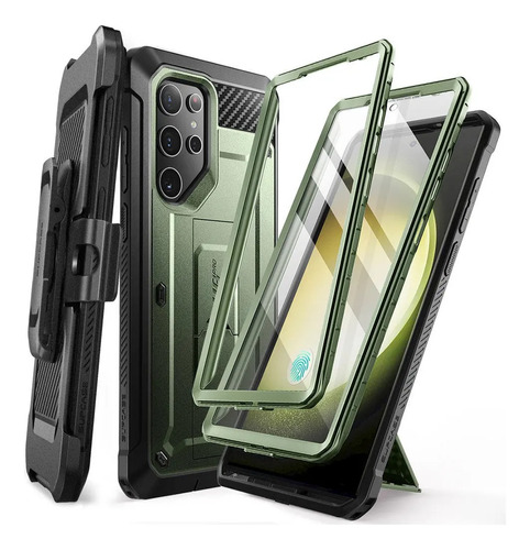 Case Supcase Para Galaxy S24 Ultra 2024 Protector 360° Verde