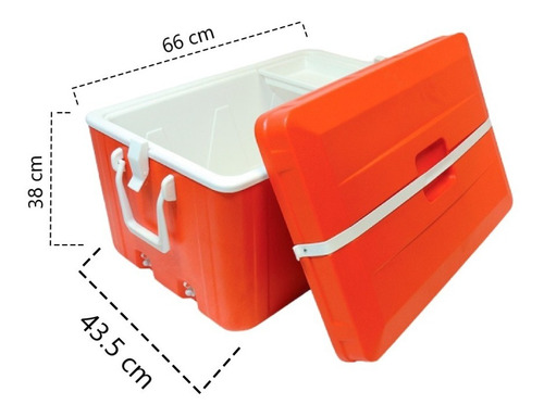 Imagen 5 de 7 de Conservadora Super Grande Con Desagote 70 Lt. + 4 Banquetas