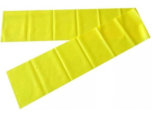 Faixa Elástica Band Fisioterapia Pilates Leve - 1,5m Amarelo