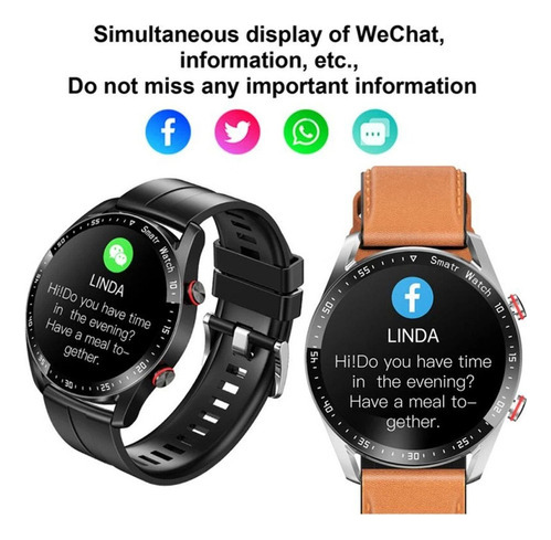 * Reloj Inteligente Hw20 Bluetooth Con Monitoreo De