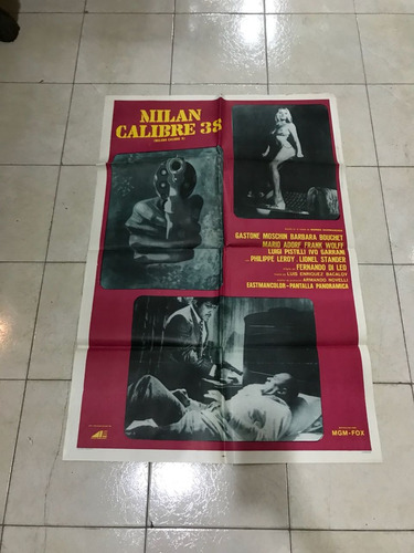 Antiguo Afiche De Cine Orig.-milan Calibre 38-envio 