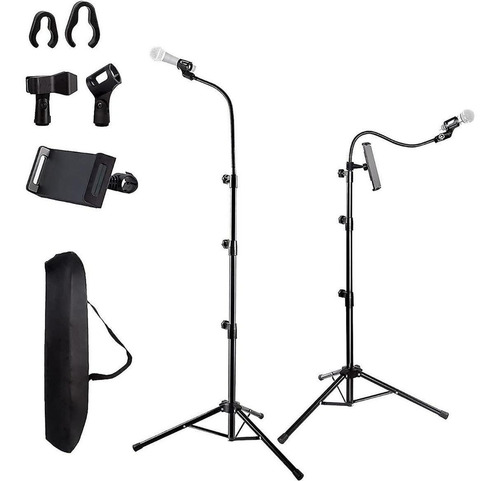 Imagen 5 de 6 de Soporte Base Para Micrófono + Bolso + Soporte Celular, Paral