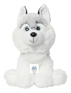 Perro De Peluche Husky 23cm Sentado Super Suave Palermo