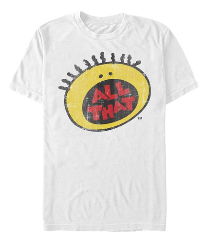 Polera Nickelodeon All That Logo Para Hombre, Color Blanco