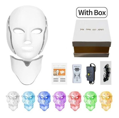 Mascara Led Para Terapia Facial 7 Colores A Nueva Estetica