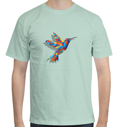 Playera Unisex Con Diseño De Colibri Mosaico