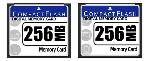 2 Tarjetas De Memoria Compact Flash De 256 Mb Para Cámara, P