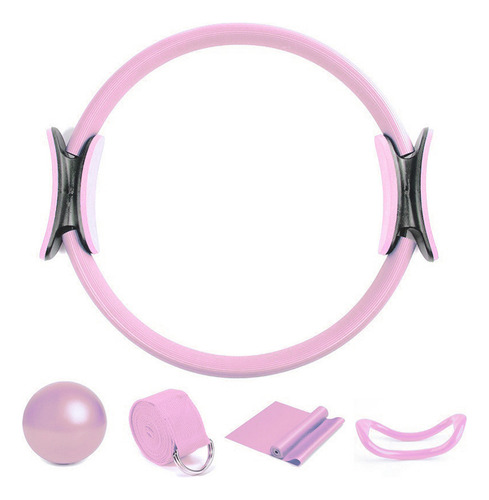 Conjunto De 5 Peças Pink Pilates Circle | Conjunto Abahub Yo