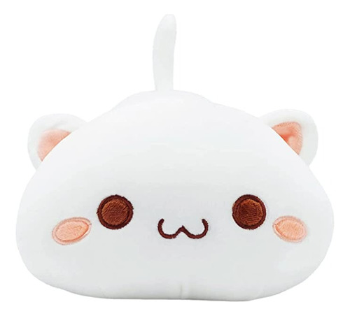 Peluche Gatito Kawaii Gato De Anime Suave Blanco 35 Cm