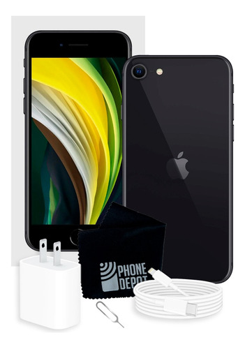 Apple iPhone SE 2da Generación 64 Gb Negro Con Caja Original + Protector (Reacondicionado)