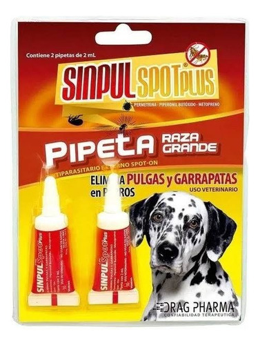 Pipeta Antipulgas Y Garrapatas Para Perros Raza Grande