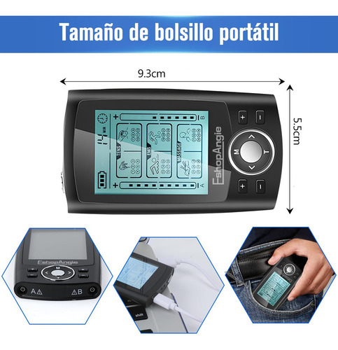 Tens Electroestimulador Muscular Electroterapia 36 Modos