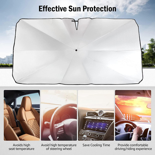 Coche Parasol Cubre Sol Plegable Para Parasoles Automovil