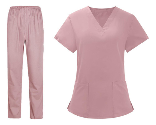 Conjunto De Uniformes De Enfermería Transpirables Para Mujer