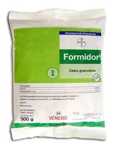 Insecticida Hormiguicida Formidor 4 X 500g. Granulado Bayer