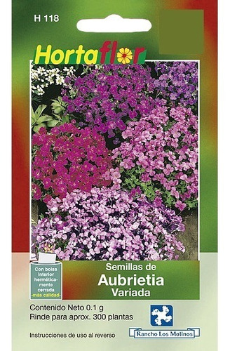 Semillas De Aubrietia Variada Sobre 0.1g, 300 Semillas Aprox