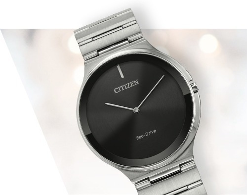 Reloj Citizen Stiletto Ar3110-52e Unisex Original Color De La Correa Plateado Color Del Bisel Plateado Color Del Fondo Negro