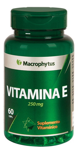 Zinco Com Vitamina E 60 Cáps 250mg Softgel Macrophytus Sabor Sem sabor