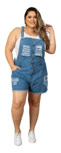 Macacao Jeans Levanta Bumbum