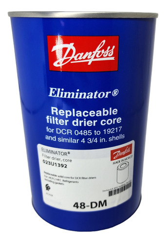 Elemento Núcleo Filtrante Secador Danfoss 48-dm 023u1392
