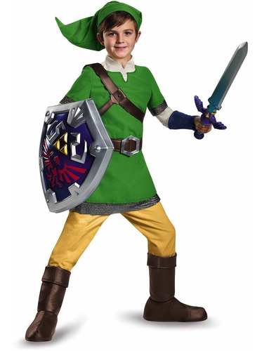 Disfraz Link Zelda Talla Large(10-12)de Niño- Halloween 