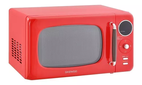 Horno Microondas Retro Vintage Daewoo Color Rojo Incly Envio