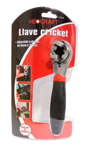 Llave Ajustable Con Mango Cricket