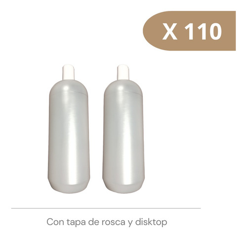 Envase Plástico 1000 Cc Tipo Bostón - Bulto 110 Unidades