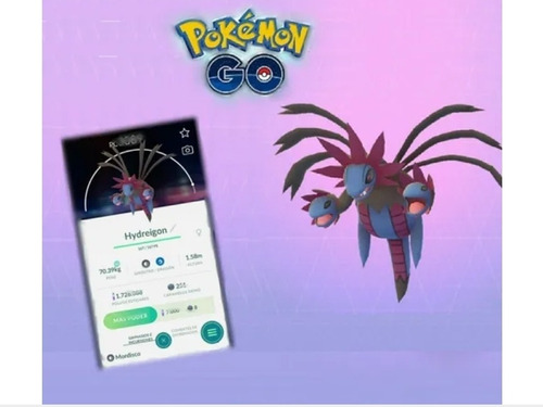 Hydreigon Pokemon Pogo Mono 