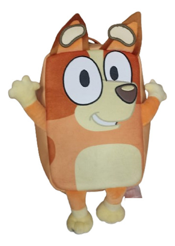Bolso Minimochila Bingo Original Bluey Backpack Niños Dama Naranja Liso Liso Naranja
