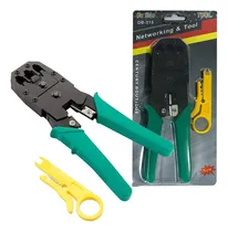Comprar Pinzas Ponchadoras Rj45 Rj11 Rj12 Pelador Rematador Cables Color Verde