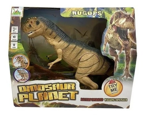 Dinosaurio Con Movimiento T Rex Luz Y Sonido 6002