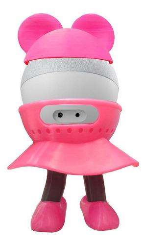 Minnie De Adorno Para Alexa 4gen, Mxnxm-003, 3 Pzs, 20x20x17 Color Rosa/Negro