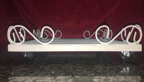 Suporte De Aço Com Rodinhas Para Vasos Pesados