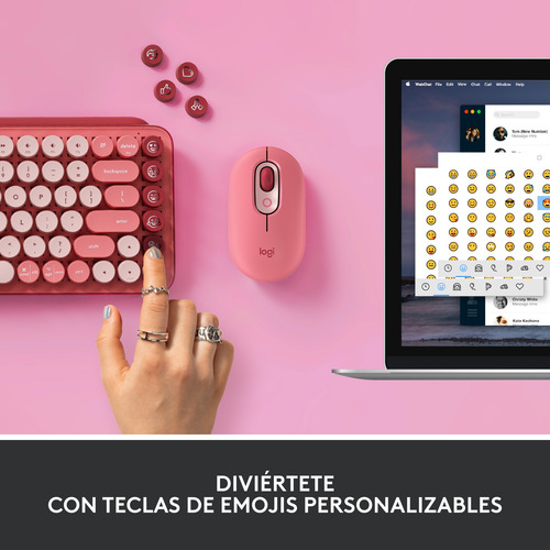 Logitech Pop Keys Teclado Mecánico Inalámbrico Heartbreaker