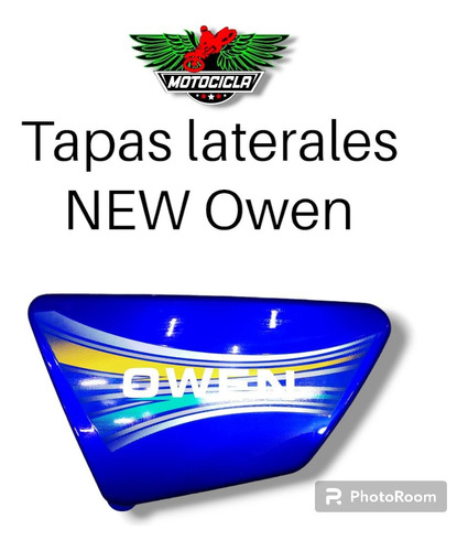 Tapas Laterales Moto New Owen Azul