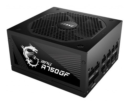 Fuente 750w Msi Mpg 80 Plus Gold Certificada Pcreg Color Negro