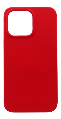 Carcasa Para iPhone 13 Pro Max Silicon Protector+ Hidrogel Color Rojo Silicon Protección de la Cámara