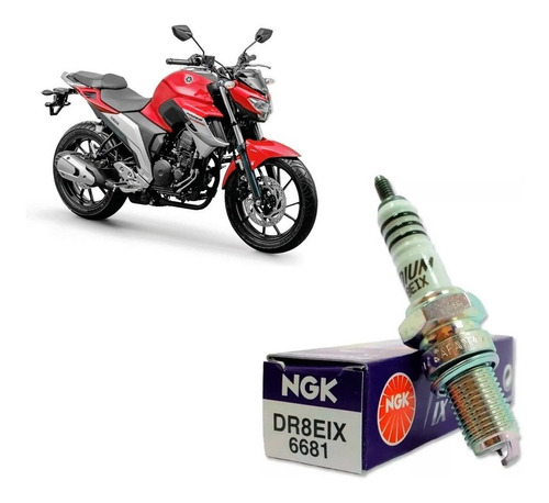 Vela Ignição Iridium Fazer 250 Fz25 Blueflex Original Ngk