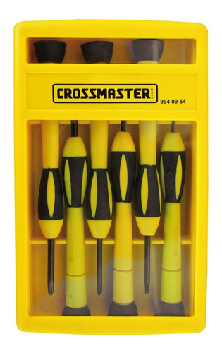 Juego Set Crossmaster 6 Destornilladores Para Electronica 