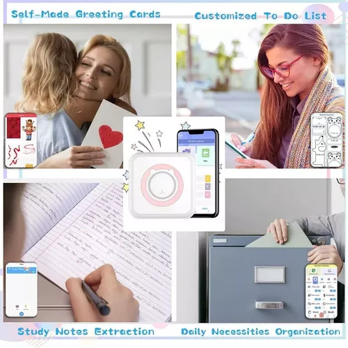 Mini Impresora Térmica Portátil Bluetooth Accesorios 13 Roll