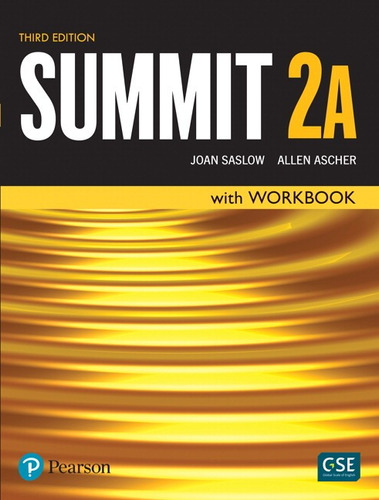 Summit 3Ed Sb / Work Book 1A Level 2, de Saslow, Joan. Série Summit Editora Pearson Education do Brasil S.A., capa mole em inglês, 2017