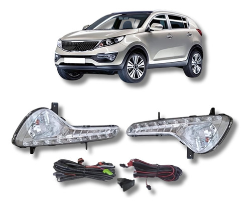 Halógenos Para Kia Sportage R Leds Switch  Kit Completo