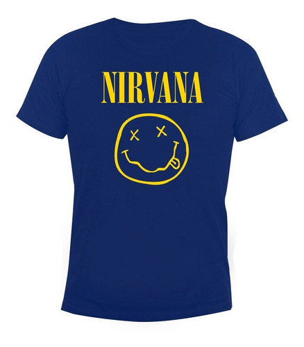 Remera Hombre Algodón Nirvana Hard Rock Grunge Heavy Metal