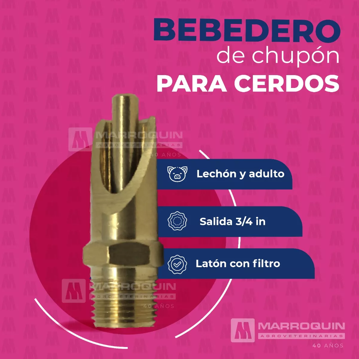 Tercera imagen para búsqueda de bebederos de chupon para cerdos