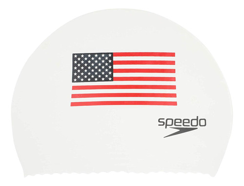 Gorro De Natación Team Speedo, Unisex, Con Bandera De Látex,