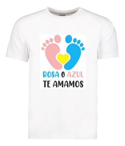 Playera Para Revelación Azul Y Rosa! Tallas Para Caballero!