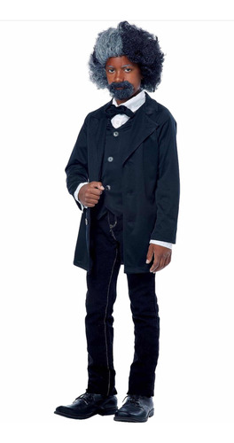 Disfraz De Presidente Frederick Douglass Para Niño Importado